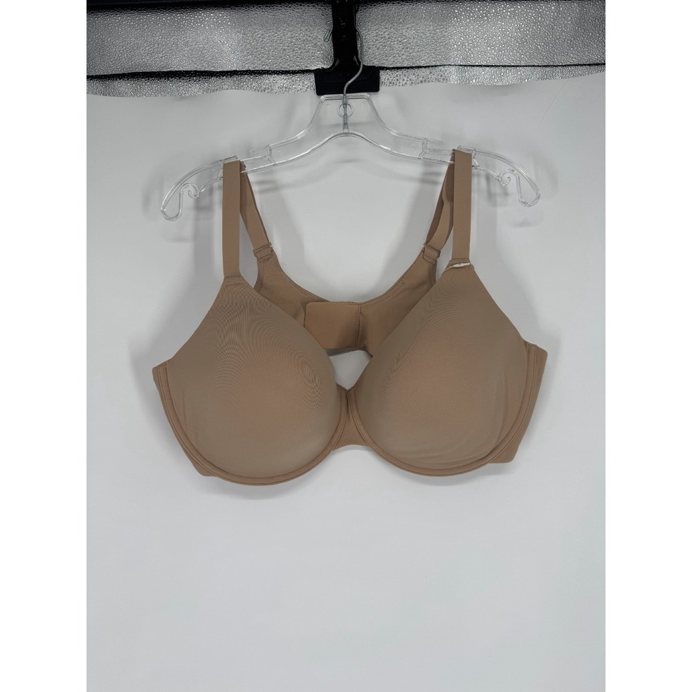 SKIMS Fits Everybody T Shirt Bra Womens Size 44D Clay Tan Padded Underwired - Picture 5 of 6
